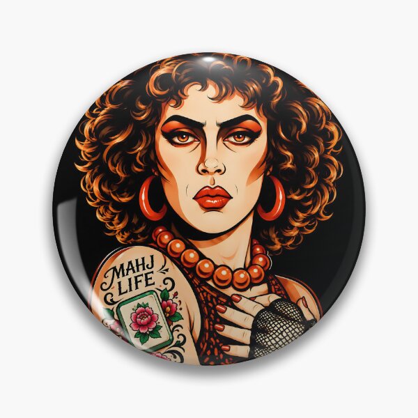Item preview, Mahj Life Vintage Pin Up Woman – Retro Mahjong Player Gift designed and sold by WearVerse440.