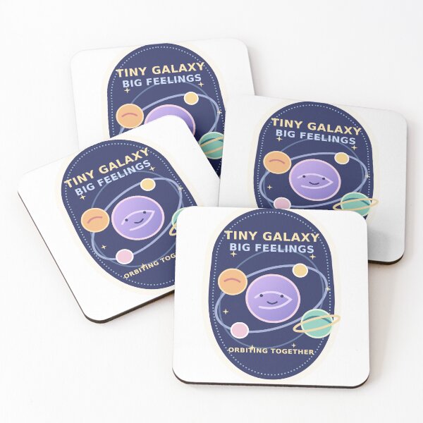Item preview, Tiny Galaxy Big Feelings Cute Smiling Planets Vinyl Sticker designed and sold by Gifts0.