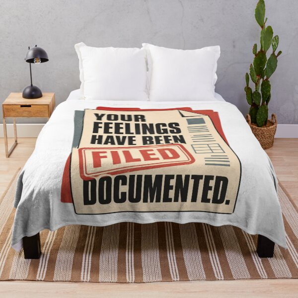 Item preview, Funny HR Quote – Your Feelings Have Been Documented | Human Resources and Corporate Office Humour designed and sold by PunAtWork.