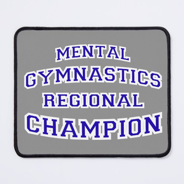 Item preview, Mental Gymnastics Regional Champion Varsity Block Letter Blue Athletic Graphic designed and sold by RahniNM.