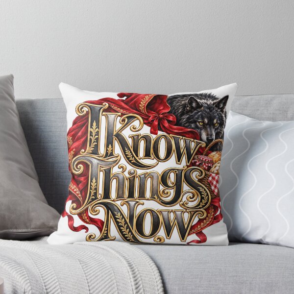 Item preview, Into the Woods - I KNOW THINGS NOW designed and sold by Lyric Vault - Rock on.