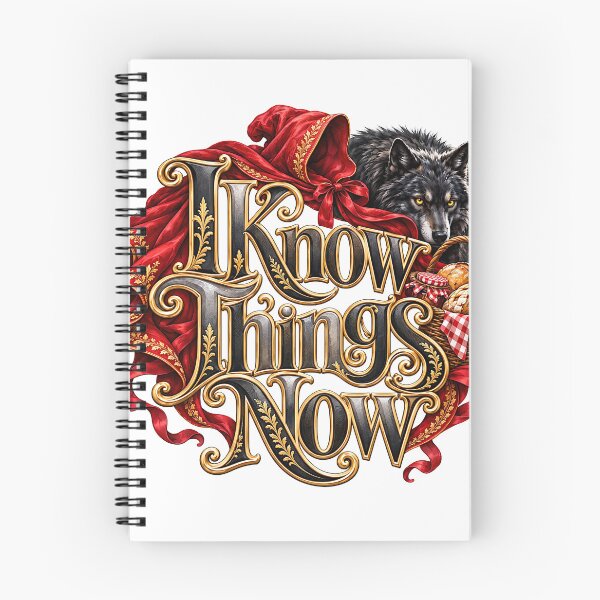 Item preview, Into the Woods - I KNOW THINGS NOW designed and sold by Lyric Vault - Rock on.