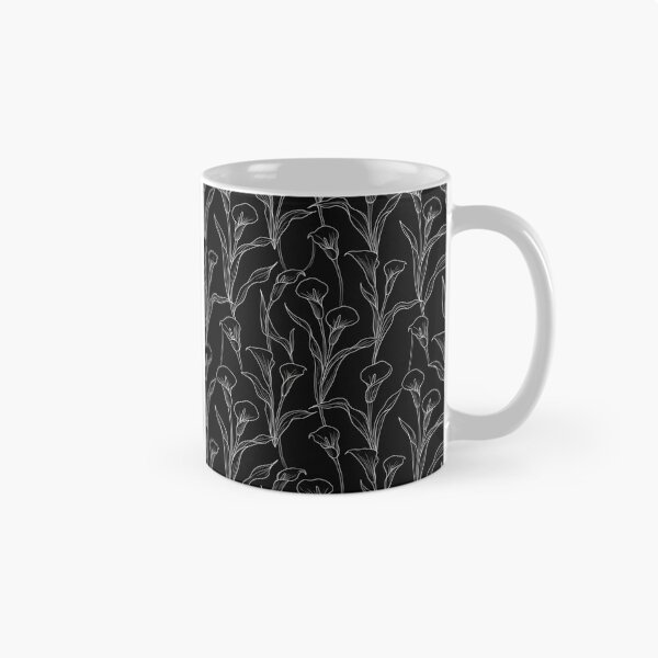 Item preview, Elegant White Calla Lily Line Art Pattern    designed and sold by Owcomm.