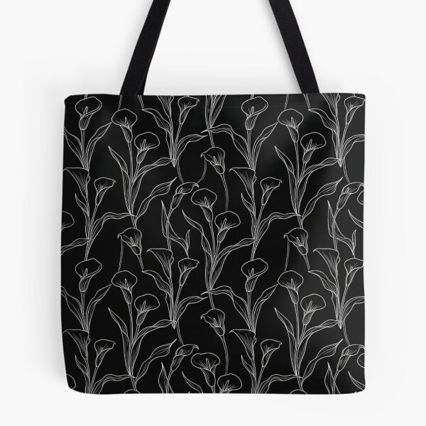 Item preview, Elegant White Calla Lily Line Art Pattern    designed and sold by Owcomm.