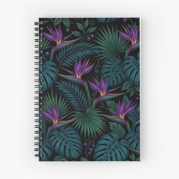 Item preview, Lush Dark Tropical Paradise Bird Of Paradise Pattern designed and sold by Owcomm.