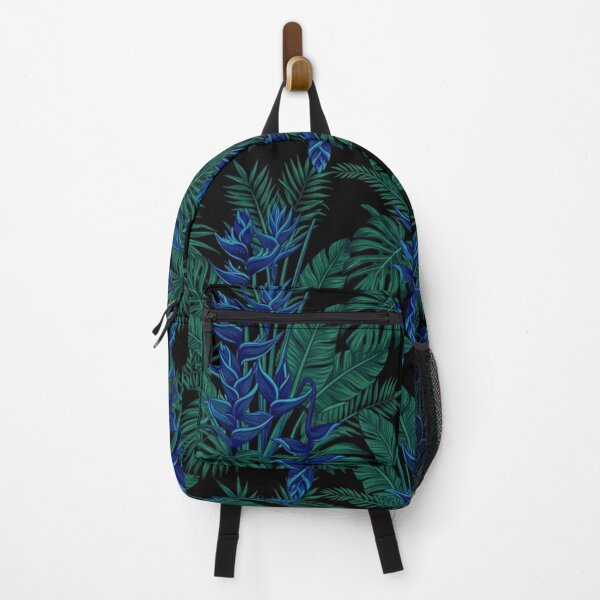 Item preview, Lush Tropical Blue Flowers Palm Pattern designed and sold by Owcomm.