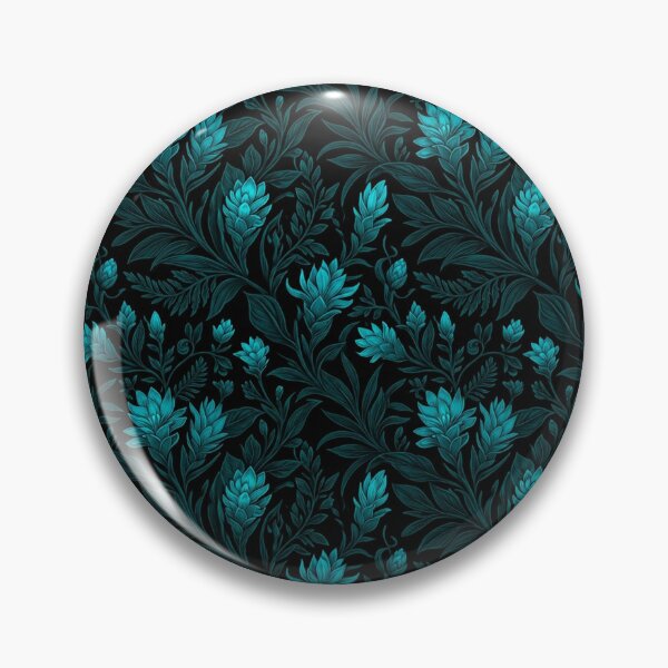 Item preview, Dark Teal Floral Elegance Seamless Pattern designed and sold by Owcomm.