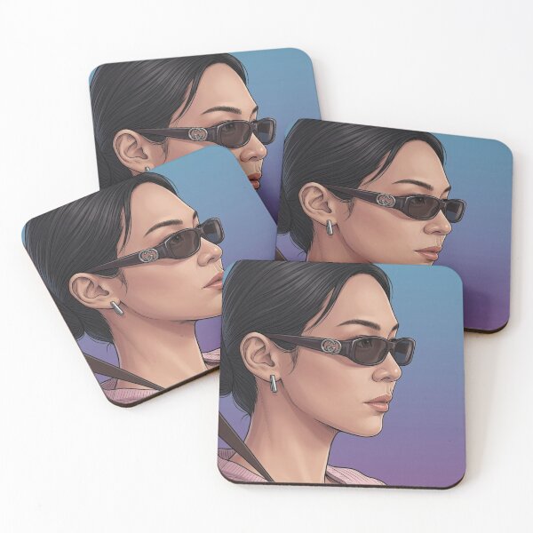 Item preview, Too Cool Bint Bulan Actress Thai GL LGBTQ+ Cartoon Decor Comic Wall Art Print Poster Shirt Clock Blanket KDrama designed and sold by Mind Space.