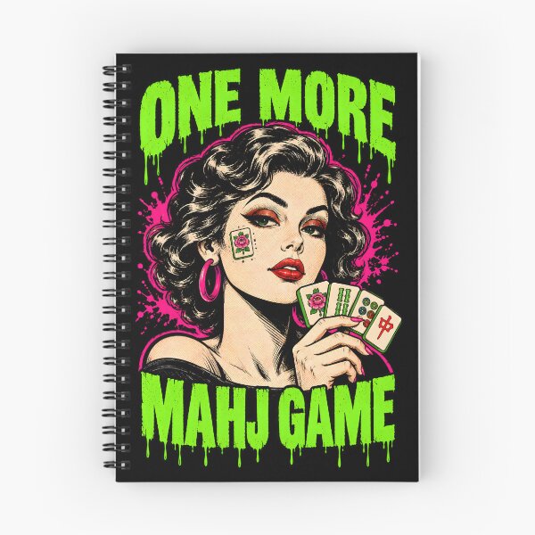Item preview, One More Mahj Game Vintage Pin Up – Funny Mahjong Player Gift designed and sold by WearVerse440.