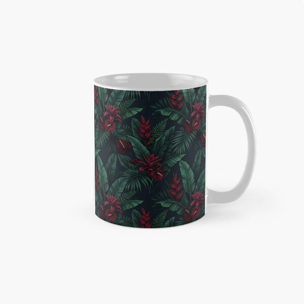 Item preview, Moody Dark Tropical Botanical Leaf Pattern designed and sold by Owcomm.