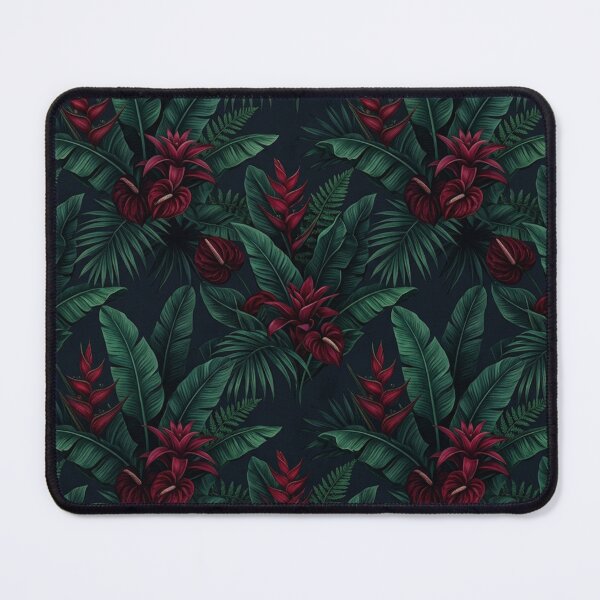 Item preview, Moody Dark Tropical Botanical Leaf Pattern designed and sold by Owcomm.