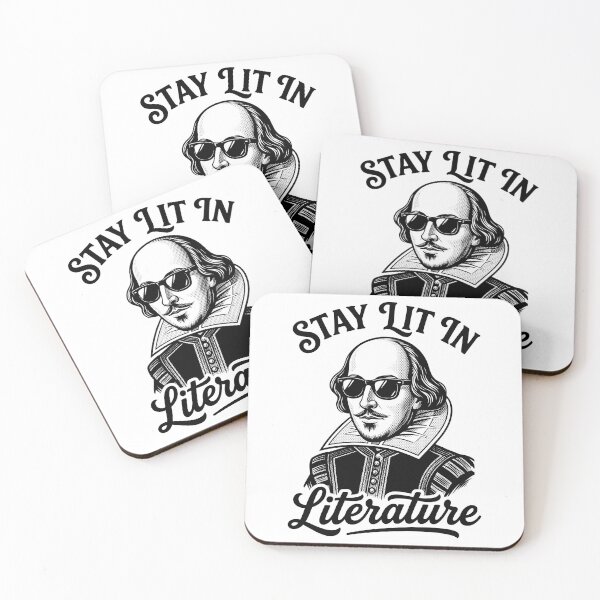 Item preview, Cool Playwright Lit In Literature - Vintage Bookworm Quote Art designed and sold by Pollock.
