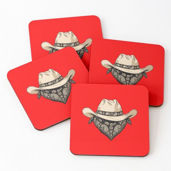 Item preview, Cowboy Hat and Black Paisley Bandana designed and sold by AMICO77.