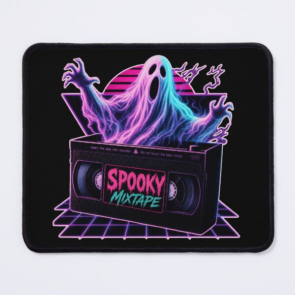 Item preview, Spooky Mixtape Ghost VHS Synthwave Halloween designed and sold by Cary-s.