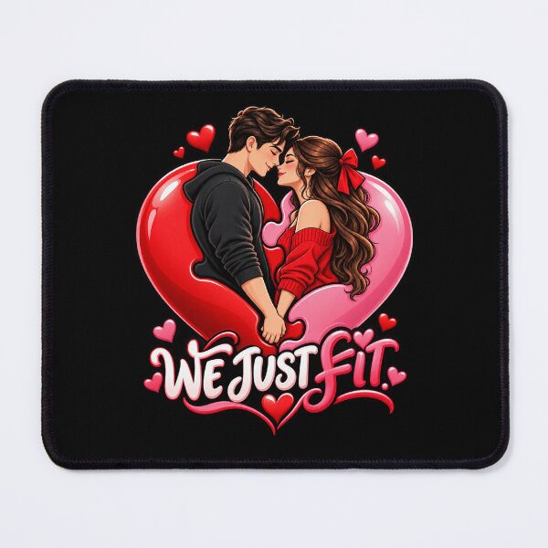 Item preview, We Just Fit — Romantic Puzzle Heart Couple Design designed and sold by signshirtz.