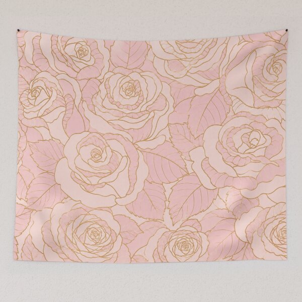Item preview, Pink and Gold Roses designed and sold by PhoenixorFlame7.