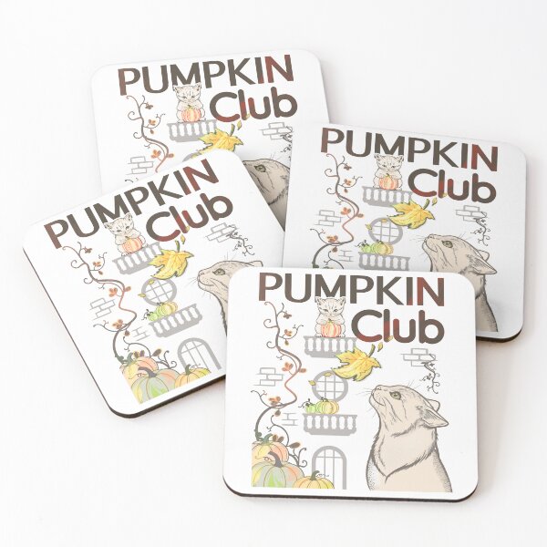 Item preview, Pumpkin Club Autumn Cats designed and sold by catnbloom.