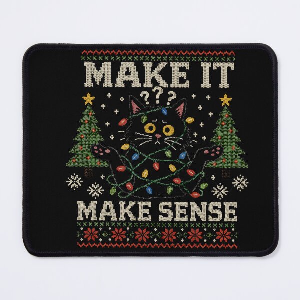 Item preview, Make it Make Sense Ugly Christmas sweater v2 designed and sold by AW2 Designs.