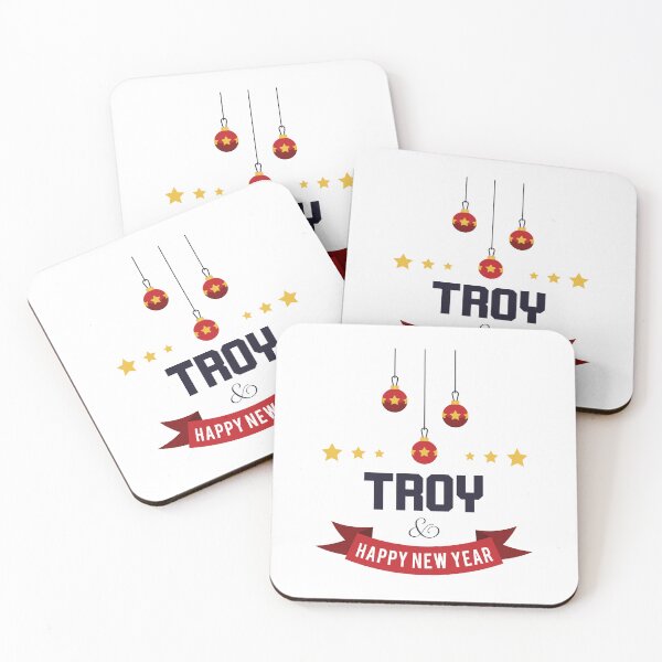 Item preview, Troy Funny Personalized Christmas Name – Cool Custom Holiday Gift for Men and Boys designed and sold by Oussinc.