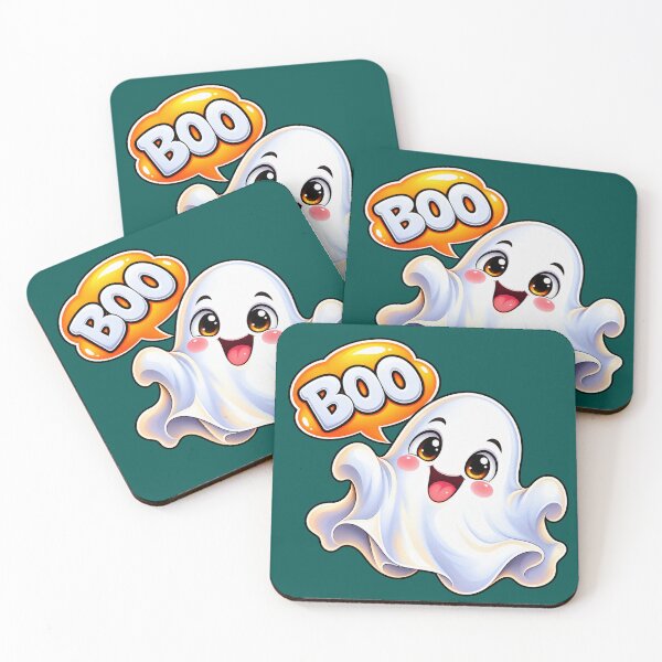 Item preview, Cute Ghost BOO – Funny Kawaii Ghost Sticker designed and sold by marvinins.