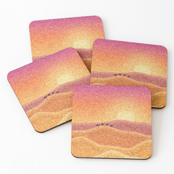 Item preview, Desert Dunes at Sunset - Impressionist Arabian Desert Painting designed and sold by Decorta.