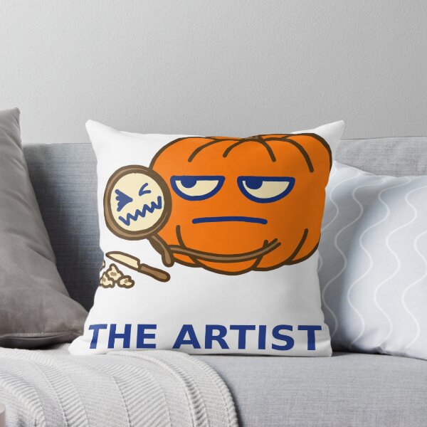 Item preview, Funny Pumpkin Sticker — The Artist Suffered Jack-o-Lantern Carving Fail Decal designed and sold by ryleemaxwell.
