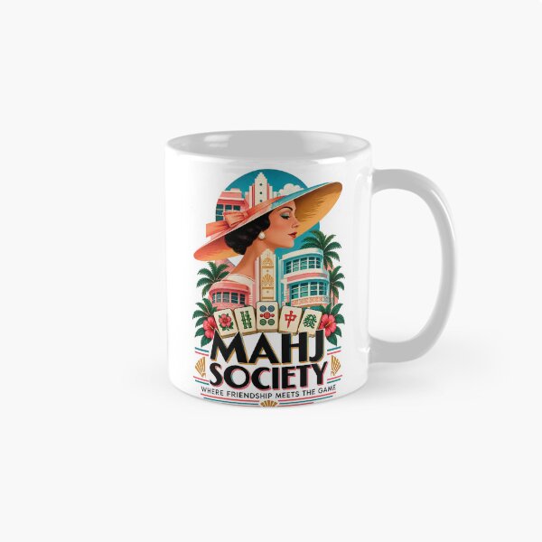 Item preview, Mahj Society Vintage Art Deco – Mahjong Lover Gift designed and sold by WearVerse440.