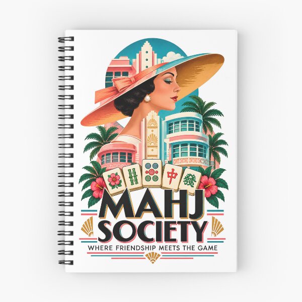 Item preview, Mahj Society Vintage Art Deco – Mahjong Lover Gift designed and sold by WearVerse440.