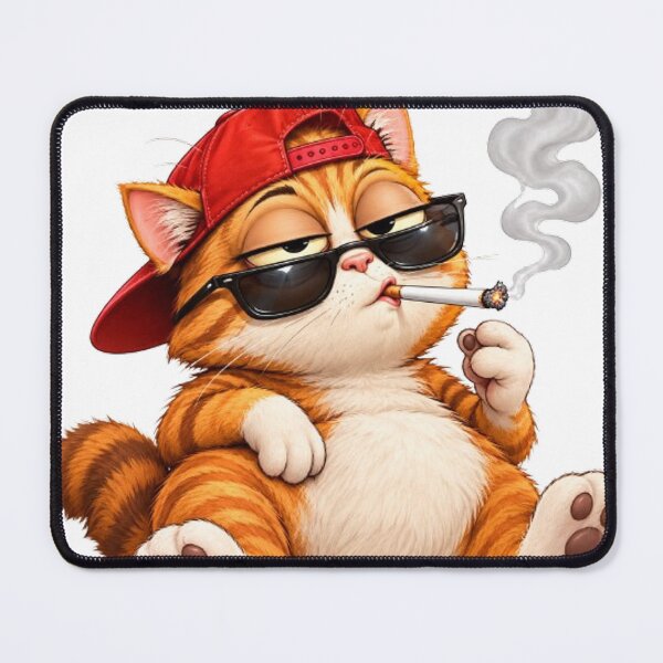 Item preview, Grumpy Cool Cat Funny Orange Tabby Sassy Cat with Sunglasses designed and sold by HoMya.