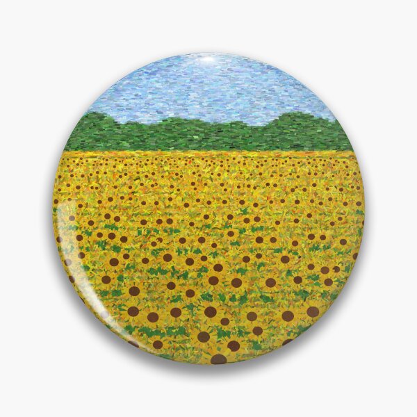 Item preview, Sunflower Field - Impressionist Summer Landscape Painting designed and sold by Decorta.