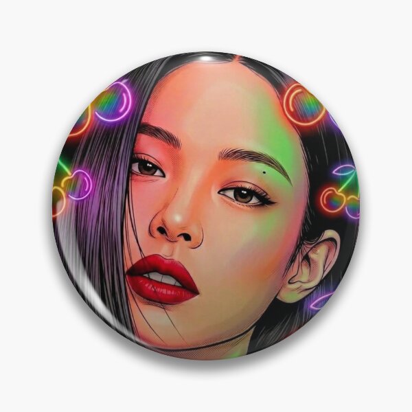 Item preview, BP J Cherry Pride Singer Actress Thai GL LGBTQ+ Cartoon Decor Comic Wall Art Print Poster Shirt Clock Blanket KDrama designed and sold by Mind Space.