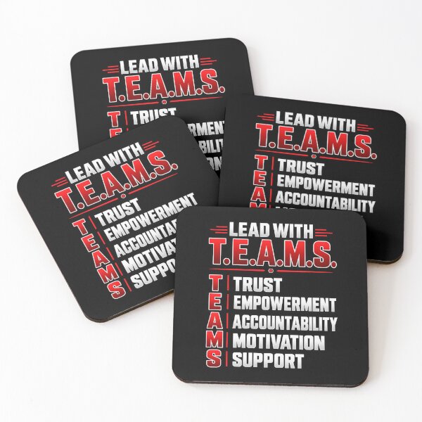 Item preview, Lead With T.E.A.M.S. Leadership Acronym Motivational Design designed and sold by signshirtz.