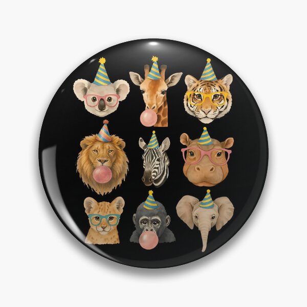 Item preview, Cute Party Animals Birthday Wildlife Zoo Birthday designed and sold by serialcarachts.