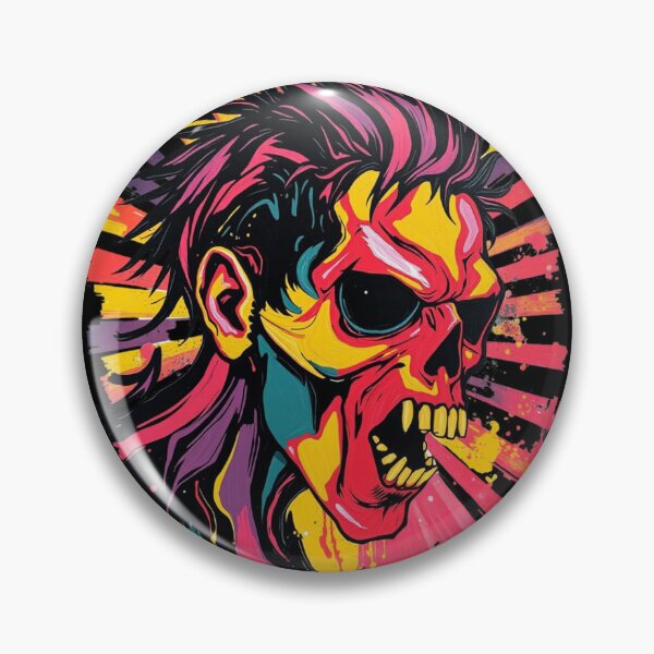 Item preview, Punk Rock Zombie Screaming Mohawk designed and sold by ERODED SELF.