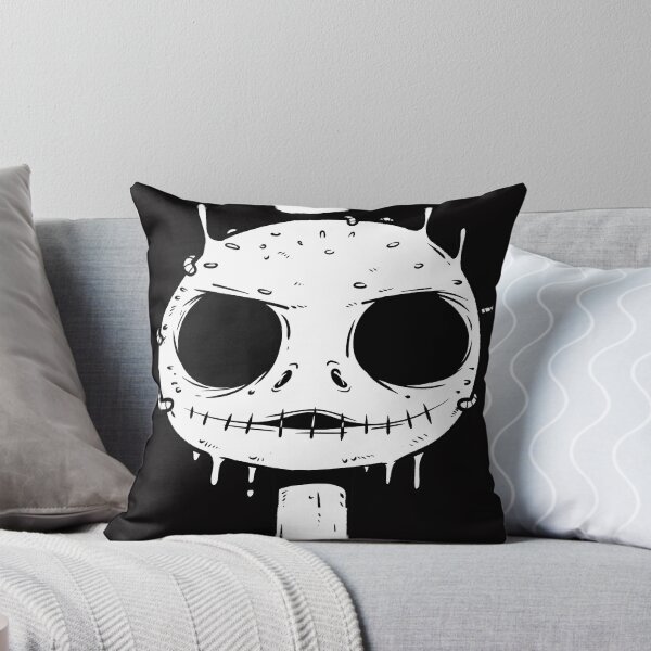 Item preview, Simple Black And White Nightmare Jack Skeleton Head  designed and sold by draxozart.