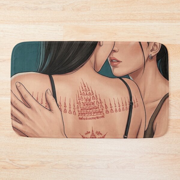 Item preview, BinOon Peem Bulan Meaning Actress Thai GL LGBTQ+ Cartoon Decor Comic Wall Art Print Poster Shirt Clock Blanket KDrama designed and sold by Mind Space.