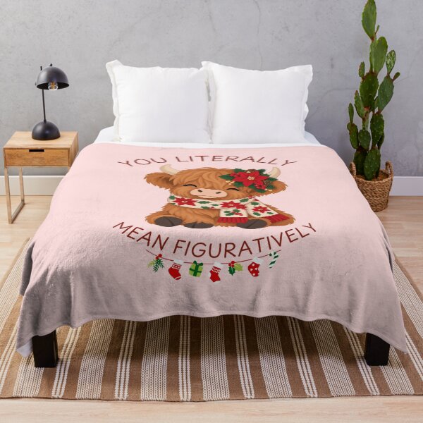 Item preview, You Literally Mean Figuratively – Funny Cute A Little Cow Christmas for Pet Lovers designed and sold by Im-Ara.