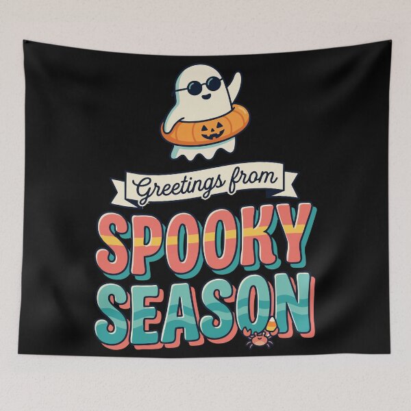 Item preview, Greetings from Spooky Season Summer Ghost Halloween designed and sold by JoseloRochaArt.