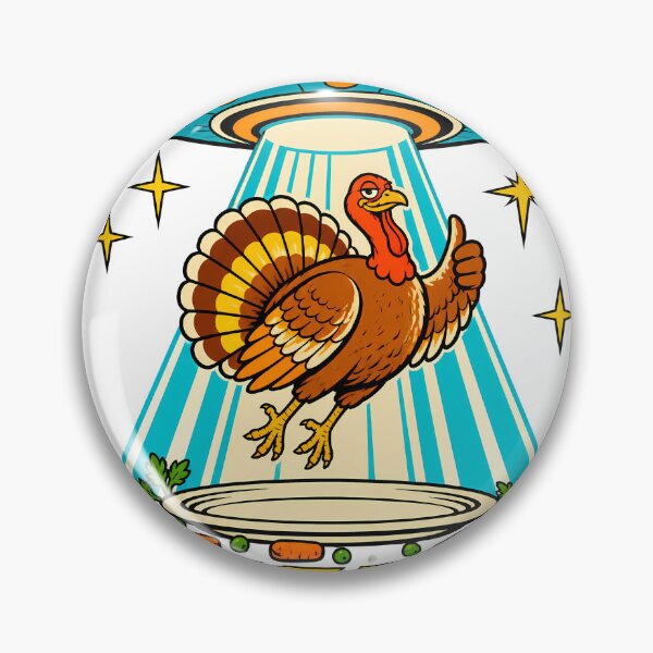 Item preview, Thanksgiving Escape Plan UFO Turkey Beam Up Sci-Fi Humor designed and sold by Apogee Publishing.
