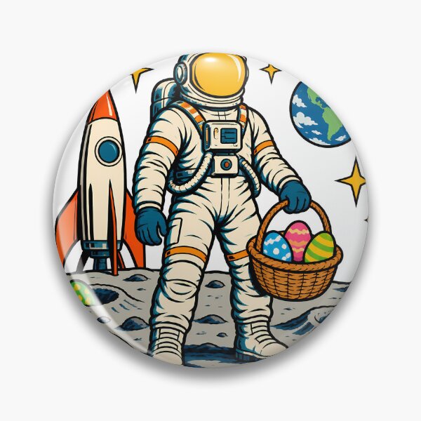 Aperçu de l'œuvre Egg Hunt Lunar Edition Astronaut Easter Moon Space Humor créée et vendue par Apogee Publishing.