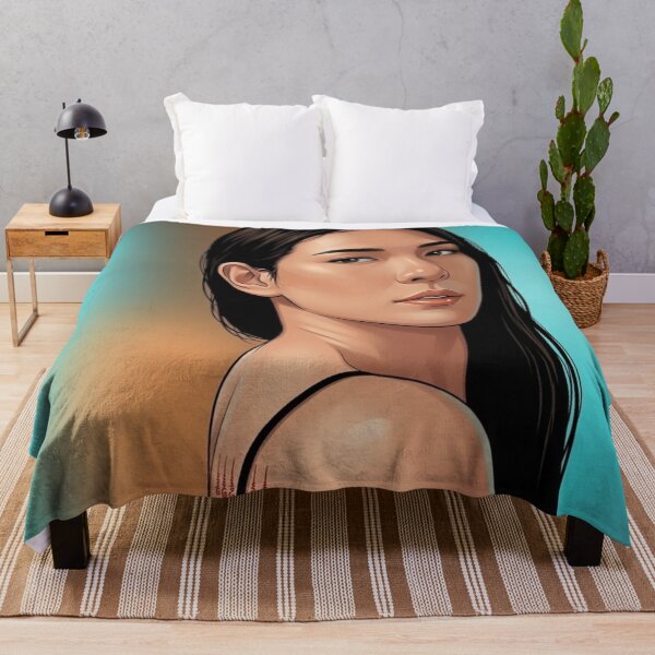 Item preview, BinOon Bint Bulan Unstoppable Actress Thai GL LGBTQ+ Cartoon Decor Comic Wall Art Print Poster Shirt Clock Blanket KDrama designed and sold by Mind Space.