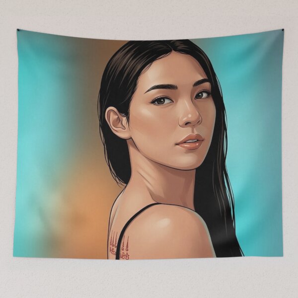 Item preview, BinOon Bint Bulan Unstoppable Actress Thai GL LGBTQ+ Cartoon Decor Comic Wall Art Print Poster Shirt Clock Blanket KDrama designed and sold by Mind Space.