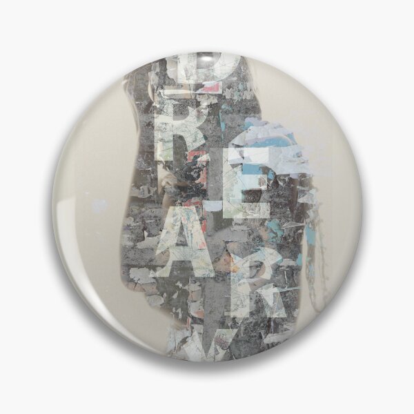 Item preview, Dreary abstract collage  portrait designed and sold by Lifer Art and Design.