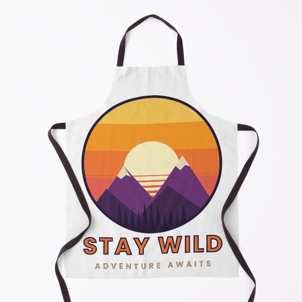 Item preview, Stay Wild Retro Sunset Mountains designed and sold by kassimis.
