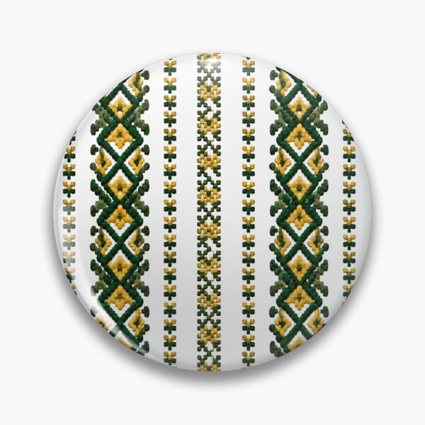Item preview, Emerald Gold Folk Embroidery designed and sold by DansCreations42.