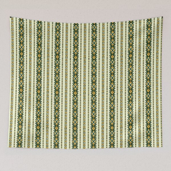 Item preview, Emerald Gold Folk Embroidery designed and sold by DansCreations42.