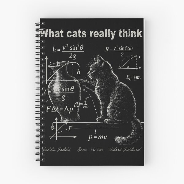 Item preview, Funny Cat Physics Humor Design What Cats Really Think designed and sold by serialcarachts.
