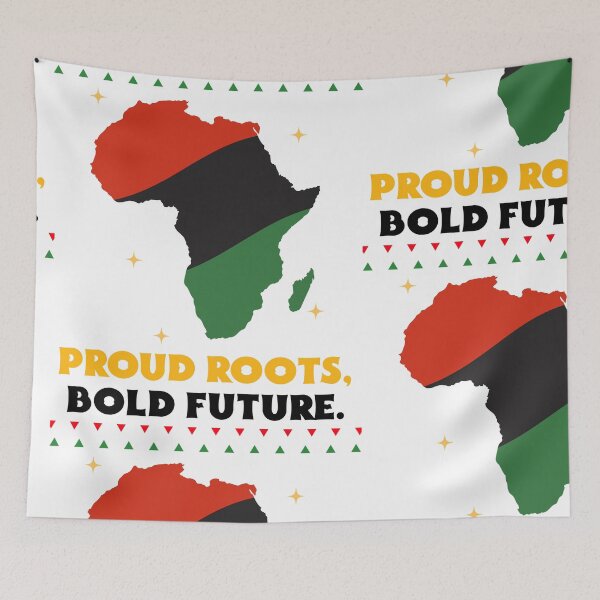 Item preview, Proud Roots, Bold Future Pan-African Map Graphic T-Shirt designed and sold by Da Here Market.