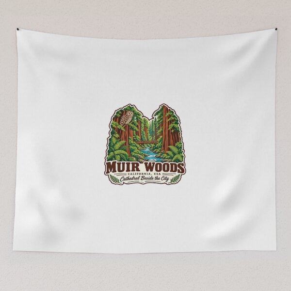 Item preview, Muir Woods California USA Cathedral Beside The City National Park Redwood Forest Explorer Hiker designed and sold by JonesFlora2025.