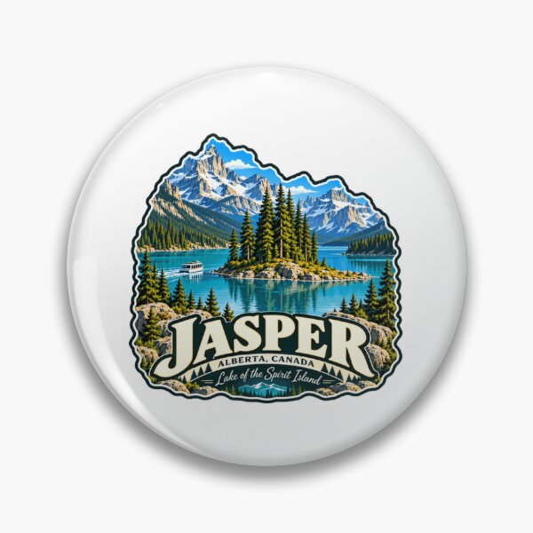 Item preview, Jasper Alberta Canada Lake Of The Spirit Island Canadian Rockies National Park Traveler designed and sold by JonesFlora2025.